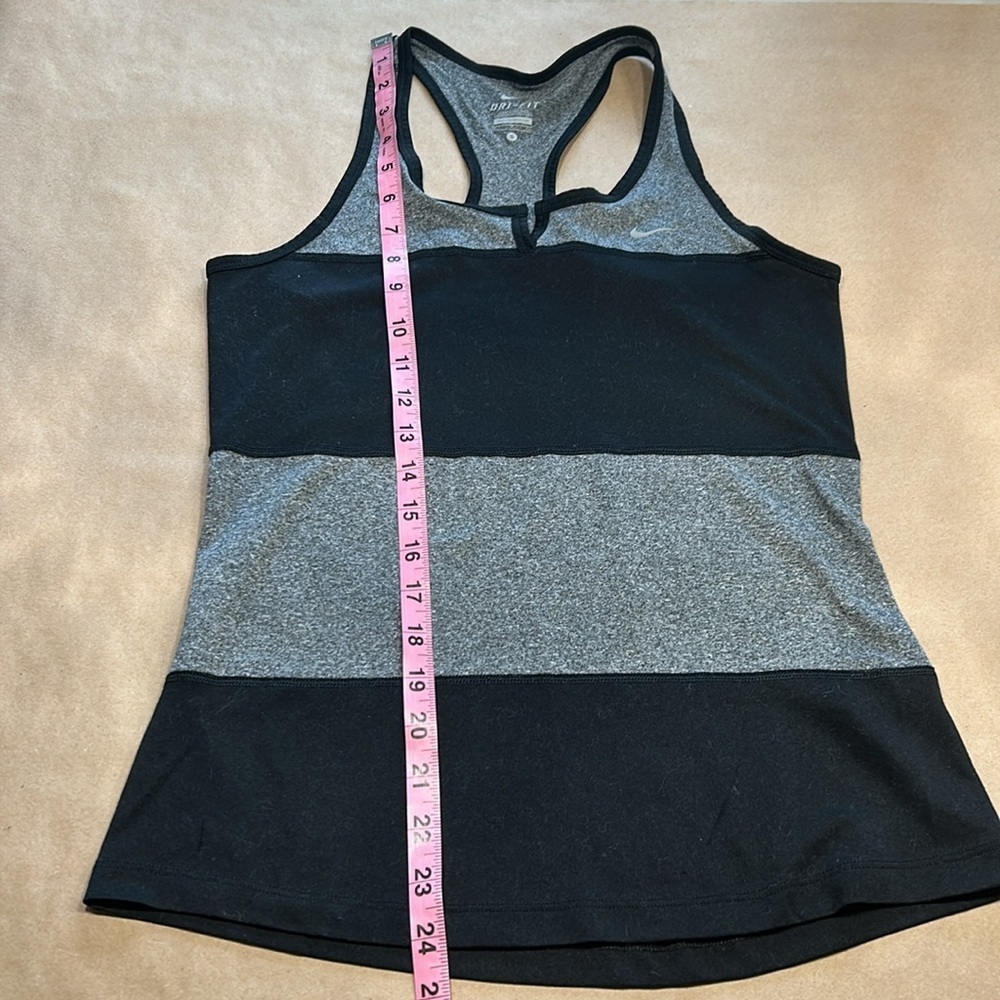 Nike Dri-Fit Women’s Tank Black Gray Racerback Running Sz S - Picture 8 of 11
